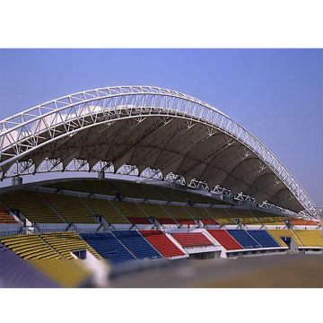 China pré -fabricada estrutura de aço de badminton hall tour telhado aço de aço estádio de futebol edifício telhado